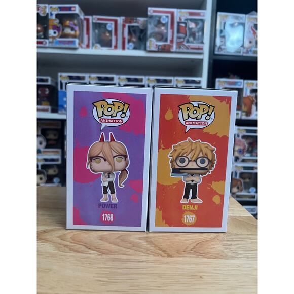 EXCLUSIVE Power Denji Chainsaw Man Funko Pops #1767 #1768 Anime Manga Animation - Picture 2 of 6